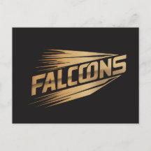 Tipografia de Velocidade Dourada dos Falcons