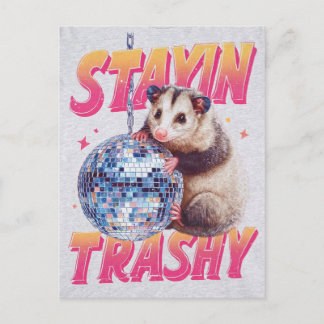 Cartão Postal Tipografia Gráfica de Gambá Disco Humorística
