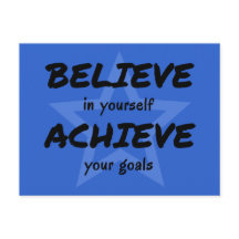 Tipografia inspiradora acredite em si mesmo