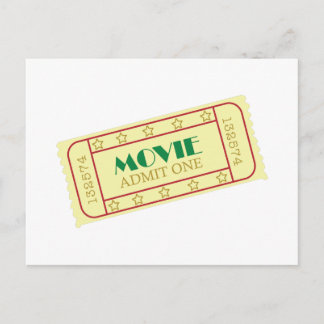 Cartão Postal Tíquetes de filmes