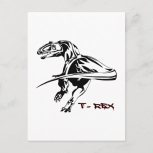 Cartão Postal Tiranossauro rex Dinossauro