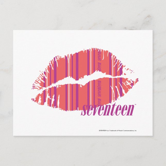 Cartão Postal Tiras Finas Rosa (Frente)