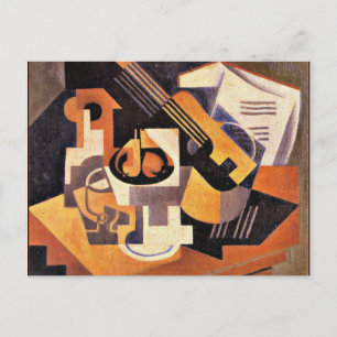 Cartão Postal Tiro e Fruta em uma Mesa