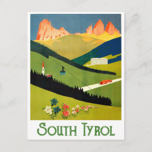 Cartão Postal Tirol do Sul, Áustria