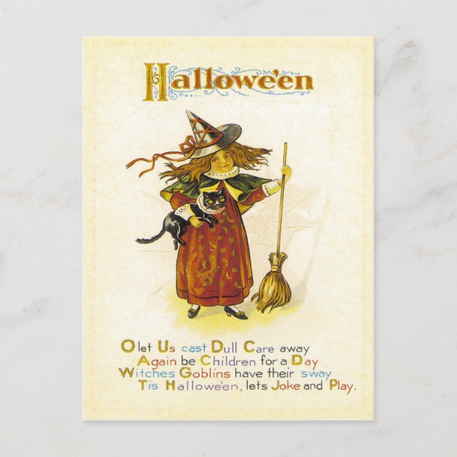 Cartão Postal Tis Hallowe'en (Frente)