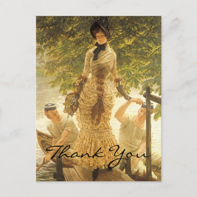 Cartão Postal Tissot's On the Thames (Frente)