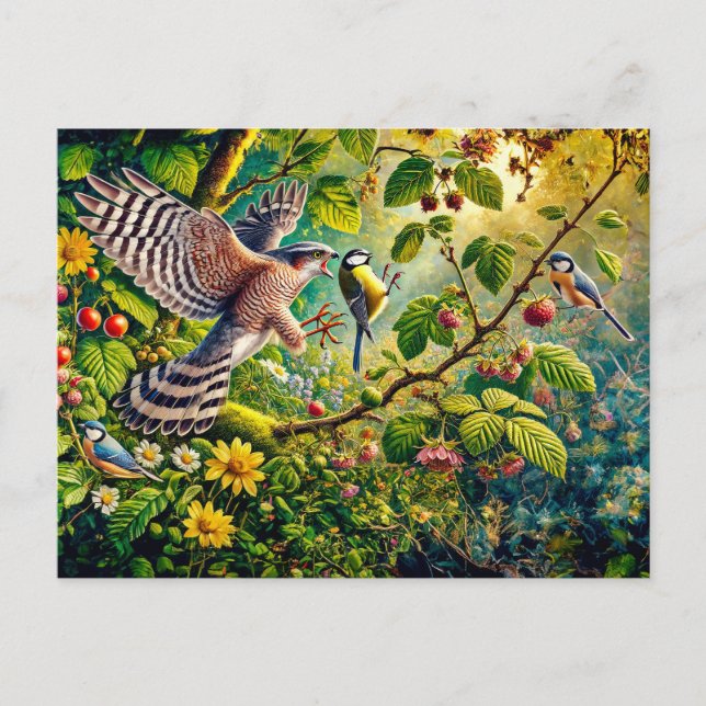 Cartão Postal Tit de reposição e Excelente no alimentador (Frente)