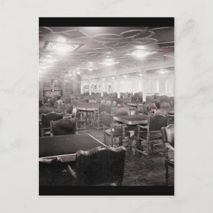 Cartão Postal Titanic da sala de jantar principal