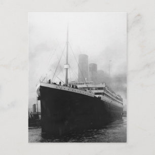 Cartão Postal Titanic no dique em Southampton