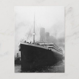 Cartão Postal Titanic no dique em Southampton