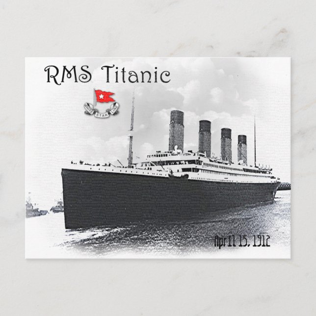 Cartão Postal Titanic RMS (Frente)