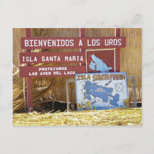 Cartão Postal titicaca los uros