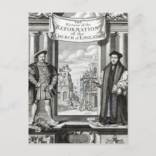 Cartão Postal Titlepage The History Reformation Church England (Frente)