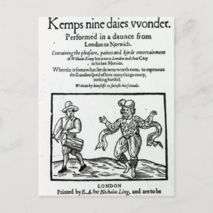 Cartão Postal Titlepage to William Kemp's