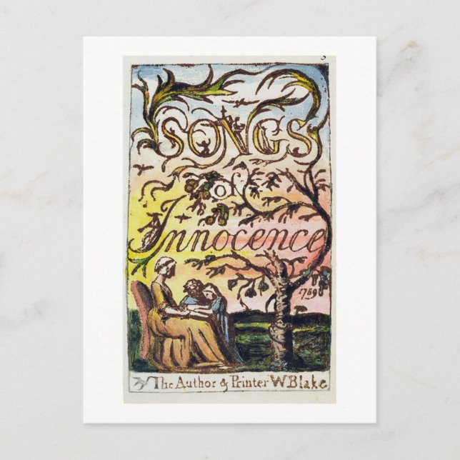 Cartão Postal Título de 'Canções da Innocência e da Experiência (Frente)