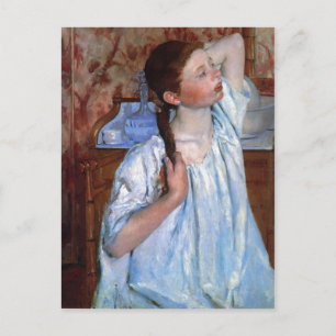 Cartão Postal Título: Garota Arranjando A Data Do Cabelo: 1886 C