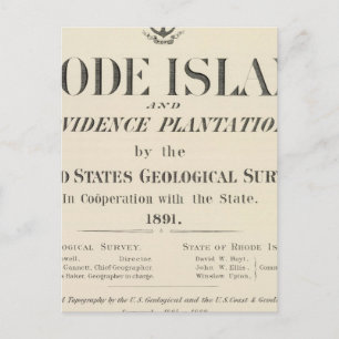 Cartão Postal Título Page Rhode Island Atlas