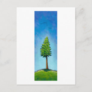 Cartão Postal Título:  Ser uma árvore - respirar à luz.