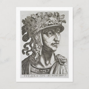 Cartão Postal Titus Caesar (39-81 AD), 1596 (gravura)