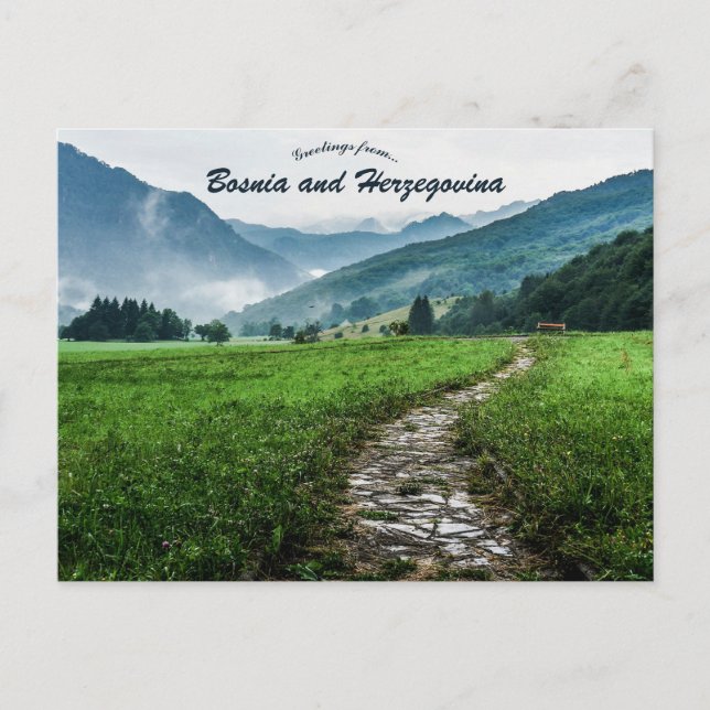 Cartão Postal  Tjentiste Bosnia and Herzegovina  (Frente)