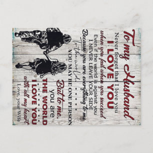 Cartão Postal To My Husband Present New Home Gift Best Gift