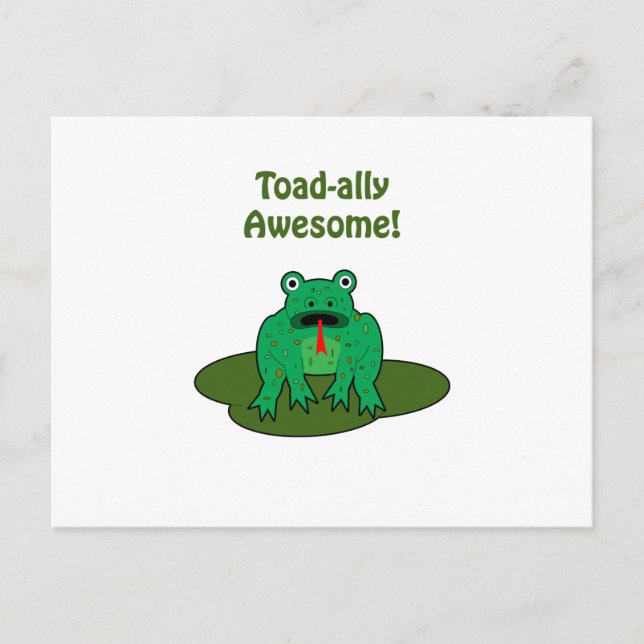 Cartão Postal Toad-ally Incrível (Frente)