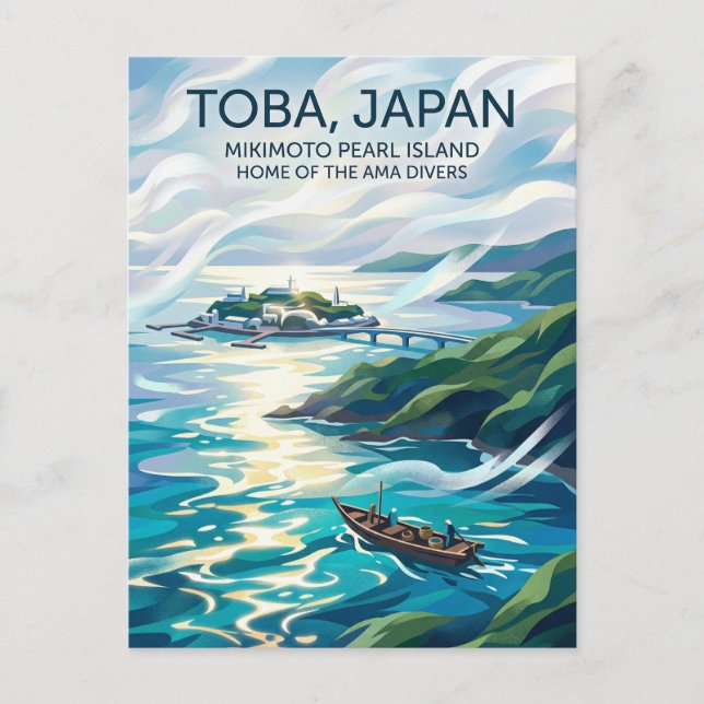 Cartão Postal Toba Japão (Frente)
