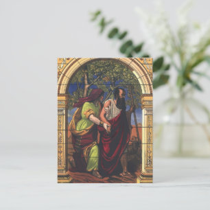 Cartão Postal Tobit Cego e Esposa Anna, Religião Antiga