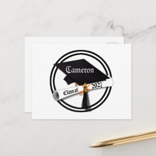 Cartão Postal Toca e Diploma da Turma de 2027 Graduação