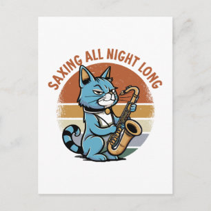 Cartão Postal Tocando a Noite Toda - Para Saxofonistas