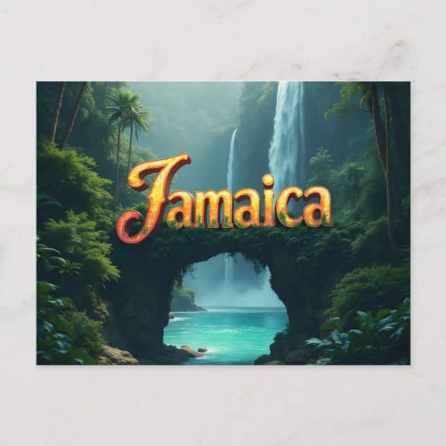 Cartão Postal Tocando em jamaica (Frente)