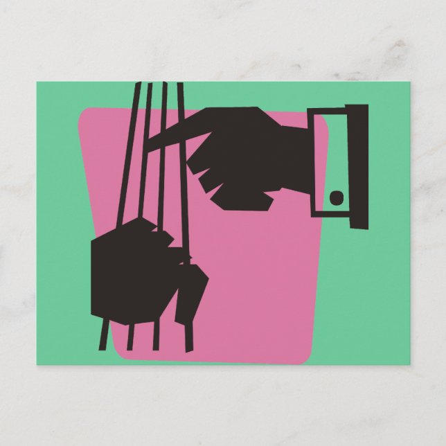 Cartão Postal Tocando o Bass (Frente)