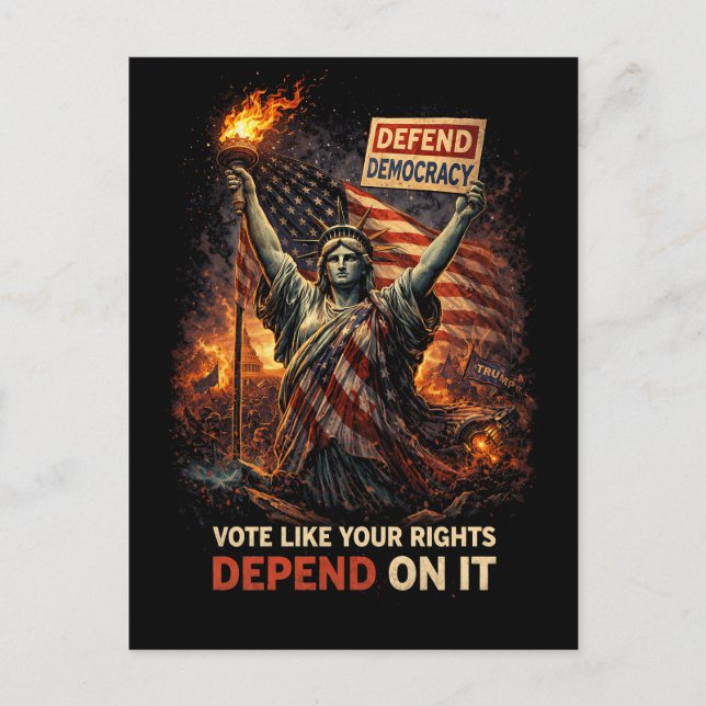Cartão Postal Tocha da Democracia (Frente)