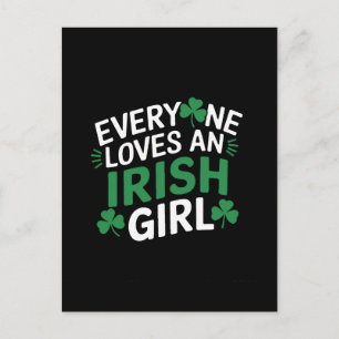 Cartão Postal Toda Mulher Irlandesa é Adorada