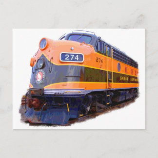 Cartão Postal Todas as locomotivas da ferrovia