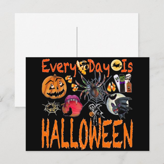 Cartão Postal Todo Dia é Halloween (Frente/Verso)