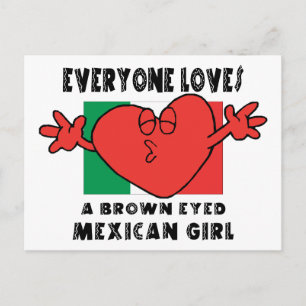 Cartão Postal Todo Mundo Adora Uma Rapariga Mexicana