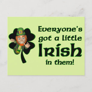 Cartão Postal Todo mundo tem um pouco de irlandês