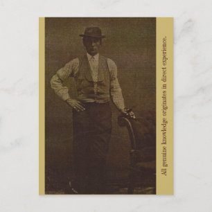 Cartão Postal Todo o conhecimento genuíno tem origem direta...