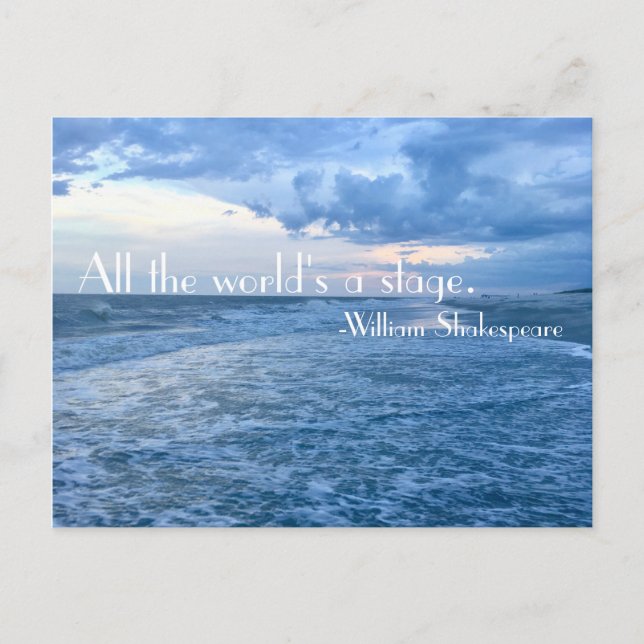 Cartão Postal Todo o Mundo é um Palco (Frente)