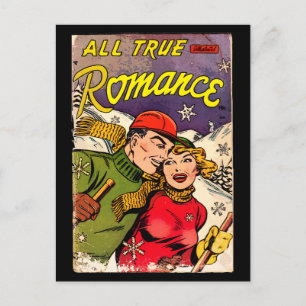 Cartão Postal Todo Verdadeiro Romance #3 - Vintage Comic Book
