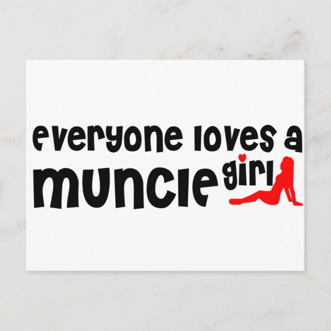 Cartão Postal Todos amam uma menina Muncie (Frente)