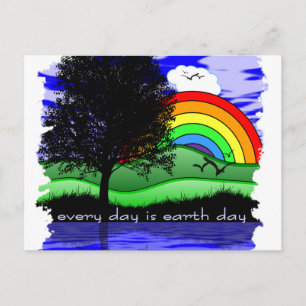 Cartão Postal Todos os dias é Dia da Terra