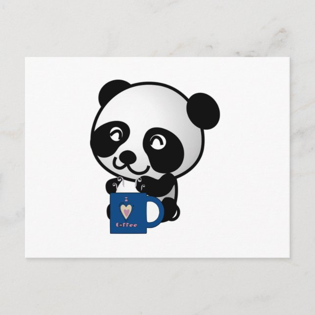 Cartão Postal Todos os dias é um dia de café (Frente)