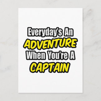 Cartão Postal Todos os dias é uma aventura. Capitão