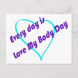 Cartão Postal Todos os dias o Dia do Amor Meu Corpo