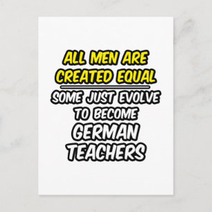 Cartão Postal Todos Os Homens São Criados Iguais...Professores A