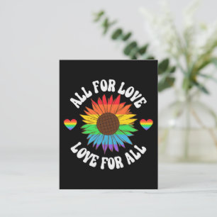 Cartão Postal Todos Pelo Amor Para Todos Orgulho gay Mês