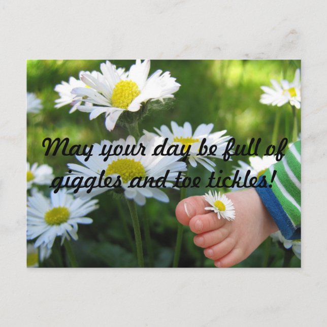Cartão Postal Toe Tickles (Frente)