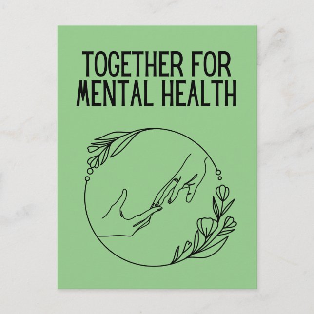 Cartão Postal Together For Mental Health (Frente)